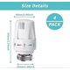 thumbnail image 2 of Thermostatic Radiator Valve, 4Pcs Radiator Thermostat Head, TRV M30 x 1.5 Radiator Valve Replacement Head, Thermostatic Radiator Head for Heating Syst, 2 of 5