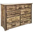 thumbnail image 2 of Homestead Collection 9 Drawer Dresser, Stain & Clear Lacquer Finish, 2 of 6
