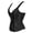 Black, variant on Women's Gothic Brocade Strap Plus Size Bustiers Corset Top Purple 4XL