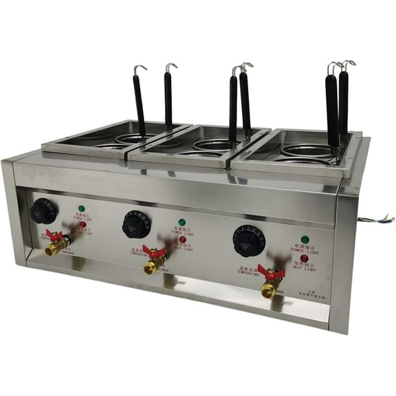 PreAsion Electric 6 Holes Noodles Cooker Machine Boiler Cooker Machine Adjustable Temperature Cooker Noodle Maker 220V