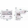 thumbnail image 4 of Stainless Steel Padlock Hasp Gate Door Lock Small Anti-Theft Door Latch for Toilets Windows Pet Furniture Gate Lock, Left, 4 of 4