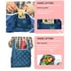 thumbnail image 4 of TRKIYQC Bolsa de compras portátil y práctica Bolsa de compras plegable 190T Tela Oxford Impreso Bolsa de almacenamiento de estrellas completa Bolsa de compras de comestibles TRKIYQC casual, 4 of 6