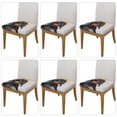 thumbnail image 2 of Gaeub Dachshund Sitting in Bathtub Square Chair Seat Covers, Stretch Fitted Printed Chair Seat Cushion Cover for Kitchen, Office - One Size, 2 of 9