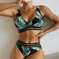thumbnail image 2 of Eashery Tankinis for Women Plus Size Printed Tankini Sets with Boyshort Women Tankini Womens One Piece Swimsuits Green XL, 2 of 5