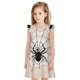 thumbnail image 1 of Fotbe Spiders On The Web 1 Vestido de Dormir para Niñas de 3 a 10 Años, Mangas Cortas, Estilo Princesa, Pijama Camisón con Mangas Voladas-XX-Large, 1 of 6