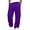 Purple-#q002, variant on Dweltoz Baggy Cargo Sweatpants for Men Loose Fit Wide Leg Elastic Waist Joggers Drawstring Open Bottom Hiking Track Pants with Pockets,White 5XL