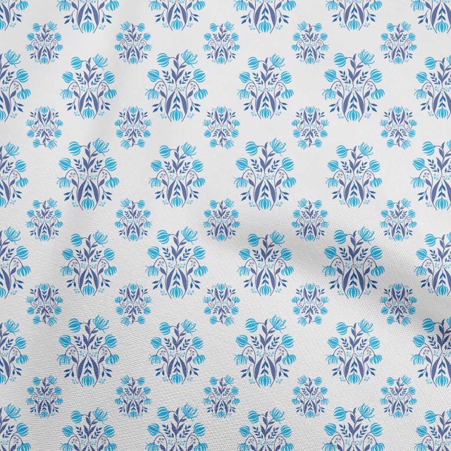 oneOone Polyester Spandex Sky Blue Fabric Block Craft Projects Decor Fabric Printed By The Yard 56 Inch Wide-Y8