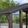 thumbnail image 6 of 11' X 13' Hardtop Gazebo, Aluminum Outdoor Gazebo with Galvanized Metal Roof, Patio Permanent Metal Pavilion , for Garden, Backyard, Deck, 6 of 8