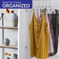 thumbnail image 4 of Royale Linens 40 Pack Grey Plastic Hangers for Clothes - Heavy Duty Clothes Hanger for Everyday Use - Lightweight & Space Saving Notched Plastic Hangers, 4 of 9
