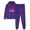Purple, variant on Women's 2 Piece Outfits Sports Hoodie Sweatsuit Sets Trendy Long Sleeve Letter Print Pullover Hoodies And Loose Fashion Sweatpants Fall Winter Suit Red XXXL