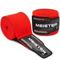thumbnail image 1 of Meister Bandeaux pour les Mains Semi-Élastiques 180 Pouces pour Adultes pour MMA et Boxe (Paire) - Rouge, 1 of 3