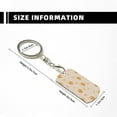 thumbnail image 4 of Goofa Squirrel Animal Printed Rectangular Metal Keychain Bag Charm Floral Charm for Purse Keys Metal Keyring Gift for Women Accessories, 4 of 7