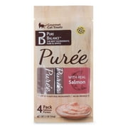 (3 pack) (3 pack) Pure Balance Purée with Real Salmon Gourmet Cat Treats, 4 count, 2 oz