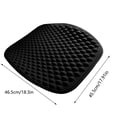 thumbnail image 4 of Cojín de gel para silla de coche | Almohadilla de asiento de alivio de presión transpirable para oficina, hogar, silla de ruedas, viaje | Soporte ergonómico del coxis | Antideslizante, Funda, 4 of 9