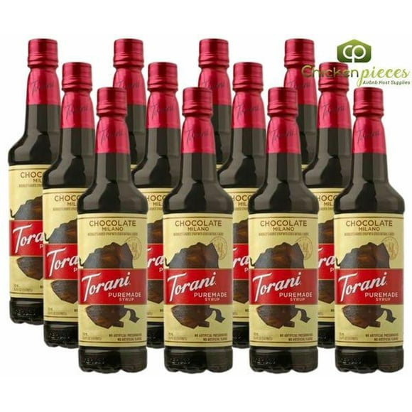 Torani Puremade Chocolate Milano Flavoring Syrup 750 mL/25.36 oz Plastic Bottle