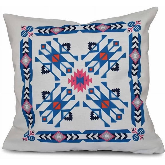 Simply Daisy 16" x 16" Jodhpur Border 4 Geometric Print Pillow
