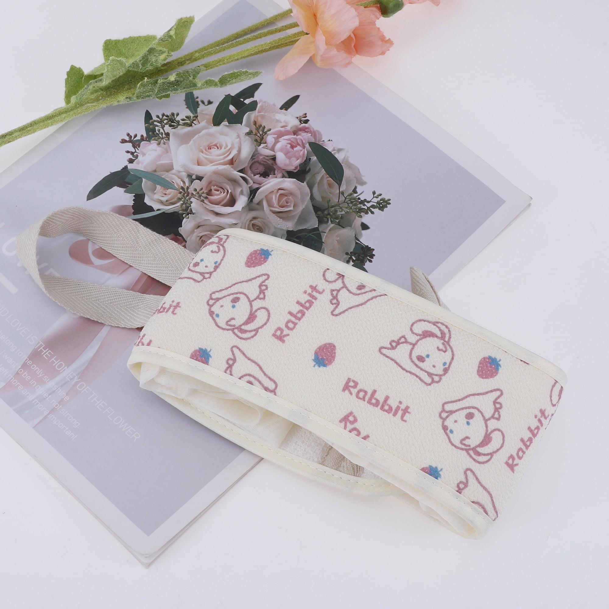 Unique Bargains Loofah Body Scrub Towel Exfoliating Towel Rabbit