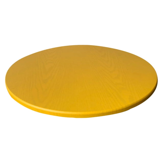 tamizeot Round Table Cloth Waterproof Dining Tablecloth Protector No Wash Cover Non Slide Decoration Party Bar Restaurant Hotel Yellow 1Set