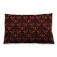 thumbnail image 1 of Ahgly Company Patterned Outdoor Rectangular Midnight Gray Lumbar Throw Pillow, 13 inch by 19 inch, 1 of 5