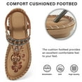 thumbnail image 5 of Ablanczoom Sandals Women: Women Flats Sandals for Dresses - Elastic Ankle Strap Flip Flops, 5 of 7