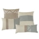 thumbnail image 5 of HIG Juego de Edredón Ultra Suave Tamaño King Color Topo para Adultos, Diseño Bordado de 7 Piezas Bed-in-a-Bag, 5 of 5