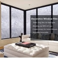 thumbnail image 2 of Nvzi Window Privacy Film Window Cling Film, Decorative Flower Vinyl Clings for Window, Static Glass Window Film for Home Kitchen Office(17.7x78.7In.), 2 of 4