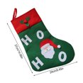 thumbnail image 5 of Wosthever Calcetín navideño portátil de repuesto con temática de Navidad de gran capacidad para niños, bolsa de regalo, accesorios con cordón Kits de decoración para fiestas Wosthever HA068915-00, 5 of 5