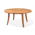 thumbnail image 4 of 5-Piece Teak Dining Set: 52" Round Table + 4 Arbor Stacking Arm Chairs, 4 of 6