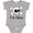 AC-Heather Grey, variant on Inktastic I'm New Cute Skull Baby Boys or Girls Baby Bodysuit