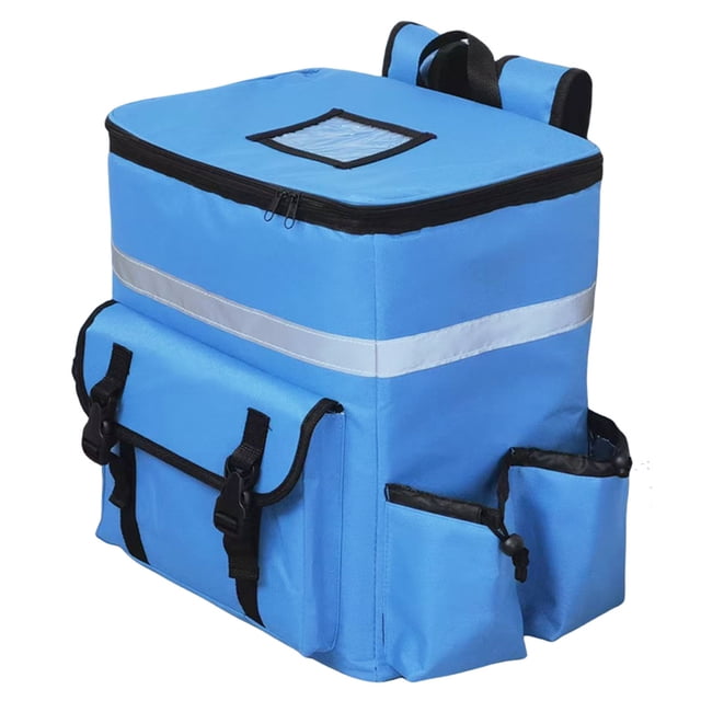 Bolsa para llevar pizza al hombro, caja portátil para llevar, bolsa de aislamiento gruesa de gran capacidad, bolsa de entrega