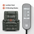 thumbnail image 5 of MCombo Large Dual Motor Power Lift Recliner Chair Sofa with Massage and Heat for Big Elderly People, Infinite Position, USB Ports, Faux Leather R7891 (Grey, Large-Wide), 5 of 10