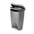 thumbnail image 6 of Umbra 13 gal Brim Plastic Step Soft Close Lid Kitchen Trash Can, Nickel, 6 of 13