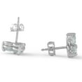 thumbnail image 2 of Pompeii 2ct Three Stone Diamond Earrings 14K White Gold (J-K,I2-I3), 2 of 4