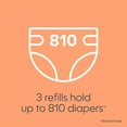 thumbnail image 3 of Diaper Genie Bags Refills 270 (Pack of 3) Clean Laundry Scent | Diaper Pail Refills with Max Odor Lock | Holds up to 810 Newborn Diapers, 3 of 5