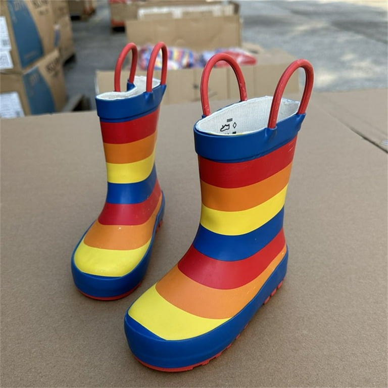 Toddler rainbow boots on sale