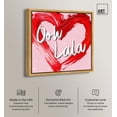 thumbnail image 2 of Ooh Lala Heart Paint Canvas Modern Trendy Art by Art Remedy, Gold Frame, 16" x 16", 2 of 7