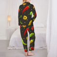 thumbnail image 6 of Wukai Chili2 Print Women's Pajama Set - Soft Long Sleeve Sleepwear for Comfort and Style-, 6 of 9