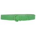 thumbnail image 2 of 2 Inch Wide Hand Made Soft Metallic Woven Braided Round Belt, 2 of 2