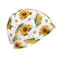 thumbnail image 2 of KLL Corn Sunflowers Winter Fall Beanie Knit Hats for Men & Women - Warm & Soft Stylish Toboggan Caps for Cold Weather, 2 of 6