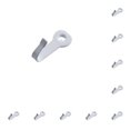 thumbnail image 1 of Scienceny Gancho para llaves Perchas pequeñas y convenientes Ganchos para colgar multifuncionales montados en la pared Abrigo Sombrero Bolso Pulverizar blanco 10piezas, 1 of 6