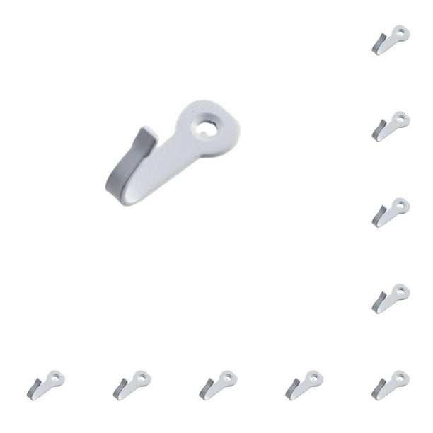Scienceny Gancho para llaves Perchas pequeñas y convenientes Ganchos para colgar multifuncionales montados en la pared Abrigo Sombrero Bolso Pulverizar blanco 10piezas