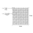 thumbnail image 4 of Coofit Wall Sticker Backsplash Sound-insulated 3D Peel and Stick Wall Tile Wall Paper, 4 of 9