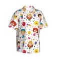 thumbnail image 2 of Hawaiian Shirt For Men, Childrens Party Mens Button Down Short Sleeve Shirt, Summer Beach Shirts For Men, 2 of 2