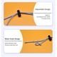 thumbnail image 4 of 10 Stück verstellbare Gesichtsabdeckung Lanyard Tragbare Gesichtsabdeckung Halsriemen Gesichtsabdeckung Schnallenhalter Ohrentlastungsmasken Kopfgurt Zubehör, Schwarz Zhivalor LL-2117-2, 4 of 5