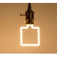 thumbnail image 4 of LINLIN 2 Pack New LED Light Bulbs,LED Filament Bulb 4W Decorative Light Bulb E27 Screw Mouth Retro Soft Filament Bulb Creativity Irregular Line Lights, for Cabinet Display, 4 of 8