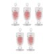 thumbnail image 1 of 5 unidades de miniaturas de caramelos para casa de muñecas en tarros transparentes, minibotellas para escala 1:12, color rojo oscuro, 1 of 9