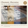 thumbnail image 4 of KUETH 2x7 Area Rugs for Abstract Gray & Blue Throw Rug – Machine Washable Entryway Carpet with Non-Slip Gripper, Distressed Vintage Style Accent Mat for Bedroom Living Room, Aesthetic Indoor Doormat, 4 of 9