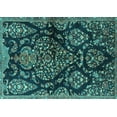 thumbnail image 1 of Ahgly Company Indoor Rectangle Persian Turquoise Blue Traditional Area Rugs, 2' x 4', 1 of 4