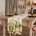 thumbnail image 2 of Table Runners 108 Inches Long Dress Scarves, Spring Gnomes Farmhouse Coffee/Dining/Kitchen Table Runner for Living Room, Retro Botanical Flowers Leaves Butterfly 13x108 Inch, 2 of 9