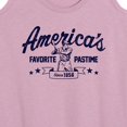 thumbnail image 3 of Instant Message - Americas Favorite Pastime - Women's Racerback Tank Top, 3 of 6